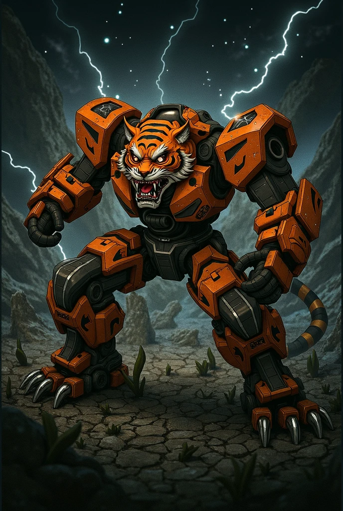 ((Masterpiece)), ((Best Quality)), (Very Detailed), ((Very Detailed)), 4K, (8K), very aesthetic, absurdres highres, create an image of a robotic mechanical beast in the form of a tiger, equipped with weaponry such as laser cannons and missiles suitable for a science fiction story. The mechanical tiger should have intricate details with gears, pistons, and metallic plates, glowing red eyes, steam coming out from its joints, visible wiring, hydraulic tubes, and a sense of wear and tear. It should have an aggressive stance, ready to pounce, with sharp claws and teeth made of polished steel, set against a dark, industrial background with hints of machinery and metal structures, 