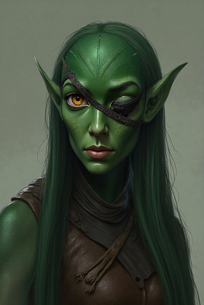 beautiful detailed green orc girl, twin braided hair, full body shot, detailed face, intricate face features, beautiful detailed eyes, beautiful detailed lips, extremely detailed skin, intricate tattoos,  medieval fantasy style, cinematic lighting, dramatic lighting, epic fantasy, masterpiece, anime style, 