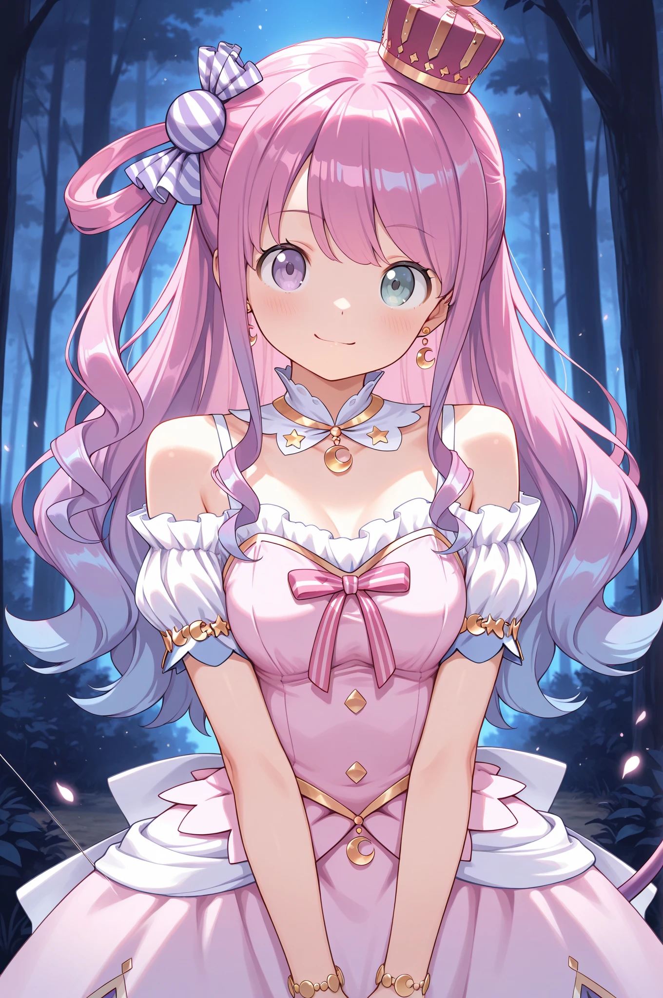 A close up of a anime character with a pink hair - SeaArt AI
