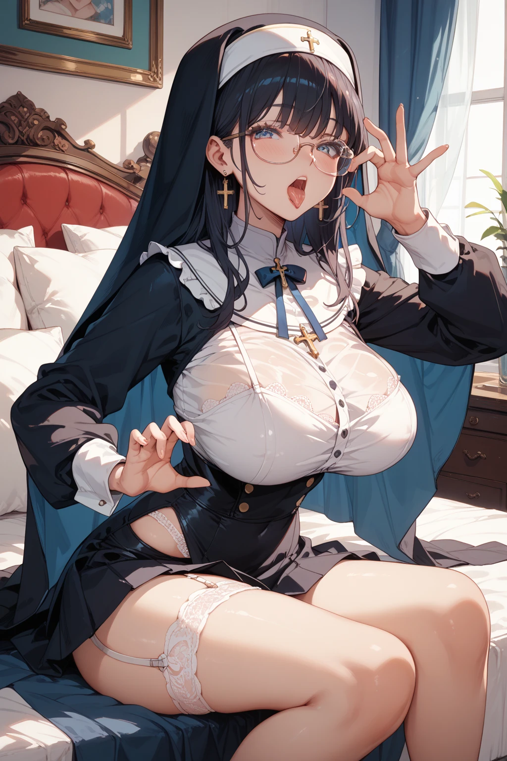 pieces fly、masterpiece、highest quality、Super detailed、High resolution、High resolution、8K portrait、Unity 8k壁紙のHigh resolutionCG、unity 8k wallpaper、cute type little:1.5、:1.5、Highly detailed CG unity 8k wallpaper、realistic、real person、cute type little、 portrait photography、shiny skin、High resolution、(16 years old:1.2)、(1 girl)、beautiful clear eyes、very detailed explanation、delicate face、nice lips、slender body、Same with ??????????? thin waist、thin legs、(church:1.6)、1 girl, cute type, perfect face, seriously, (blush:1.5),((There are a lot of people nearby:1.4))Same with ???????????,((Scapula:1.2)),(((clothing lift:1.5))), (((I have ???????))), Detailed description ??????,show ??????,???????????,spread ,((??? in vaginas:1.3))