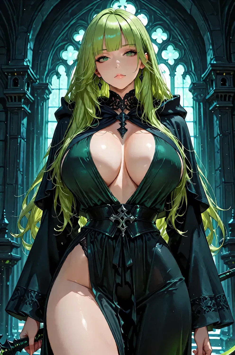 (A hyper-realistic), (illustratio), (hight resolution), (8K), (ighly detailed), (The best illustrations), (beatiful detailed eyes), (top-quality), (ultra-detailliert), (​masterpiece), (wall-paper), holding a magic wand