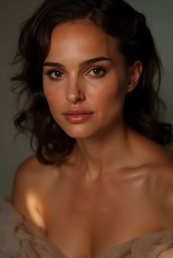 Best quality, masterpiece, super high resolution, a super model walking the catwalk on stage, perfect body shape, slim figure, super beautiful face, pure body, no makeup, pores clearly visible, pink , big breasts, catwalk pose, (realism: 1.8), original photo, wet body, covered in sweat,  shoulders, in the dark, deep shadow, low-key, cold light