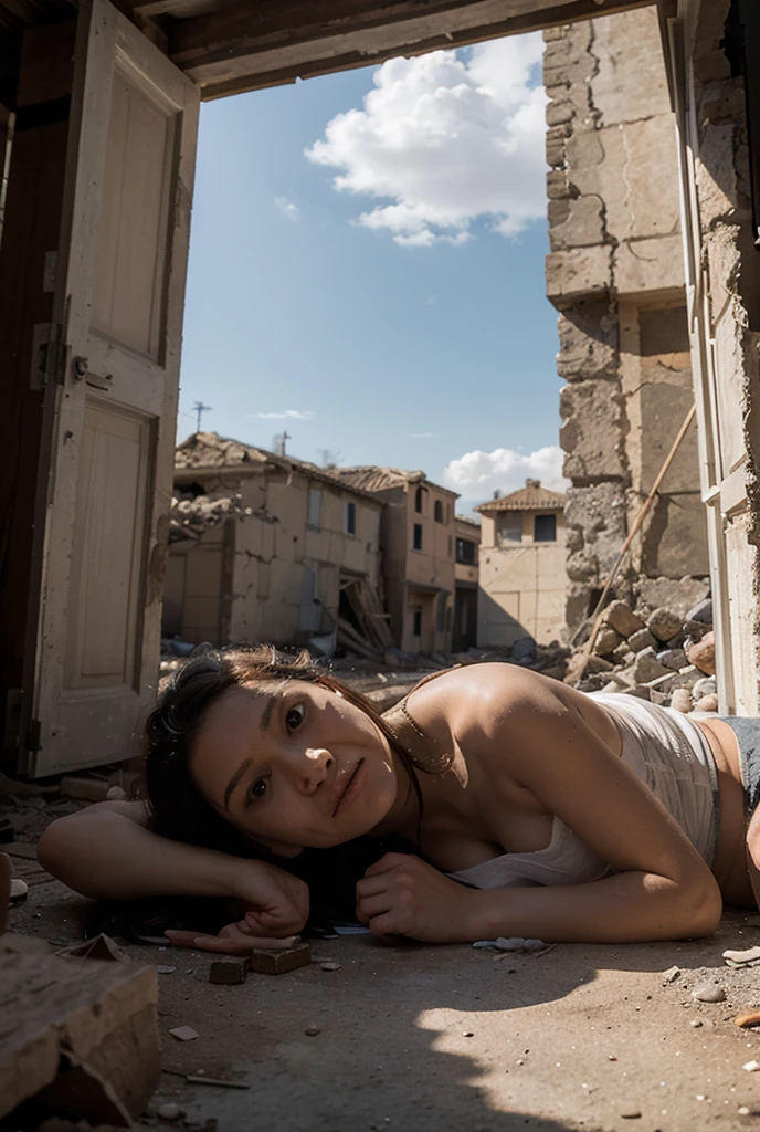 (Highest quality:1.3), cinematic shot, masterpiece, (sharp focus:1.5), (photorealistic:1.3), medium portrait of ruins of Liberty Statue, broken pieces of the statue, dusty statue, typical color of lady-liberty, torn USA flag on the ground, Against the backdrop of a desolate post-apocalypse, Ruined New York, Ruins of the Liberty Statue (lady-liberty), the wind, dust, Destroyed buildings, Skeletons of burnt cars, Oppressive atmosphere, Dirty skies, photo realism, Sharp focus, Human bones and skulls are scattered everywhere, garbage heaps, Wreckage of buildings, Fallout, Photo 3/4, Dust on lady-liberty, Oppressive atmosphere, (YES SFW)