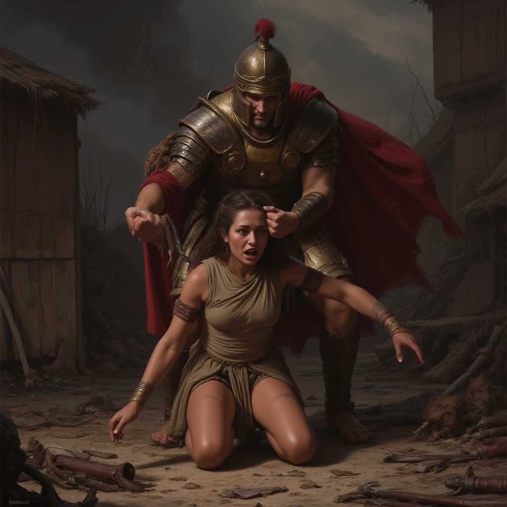 Standing ((Emma Watson)), dark forest, brown long hair, big breasts, thick thighs, white stockings, skinny chubby, (((she is brutally hit in the cheek:1.2))), (((hit in cheek:1.2))), (((assault view:1.2))), ((( ))), (((woman hit))), (((cheek deformed by the violent impact:1.2))), (((sweaty skin))), (((beaten by violent skulled men:1.2))), (((fast hit movement effect against her cheek:1.2))), (((surrounded:1.2))), (((beaten:1.2))), ((( medium saggy breasts:1.2))), (((large hips))), (((hands tied above her head:1.2))), (((tense rope above her head))), (((violent flagellated woman action View:1.2))), (((strangled:1.2))), (((deadly hanged:1.2)))