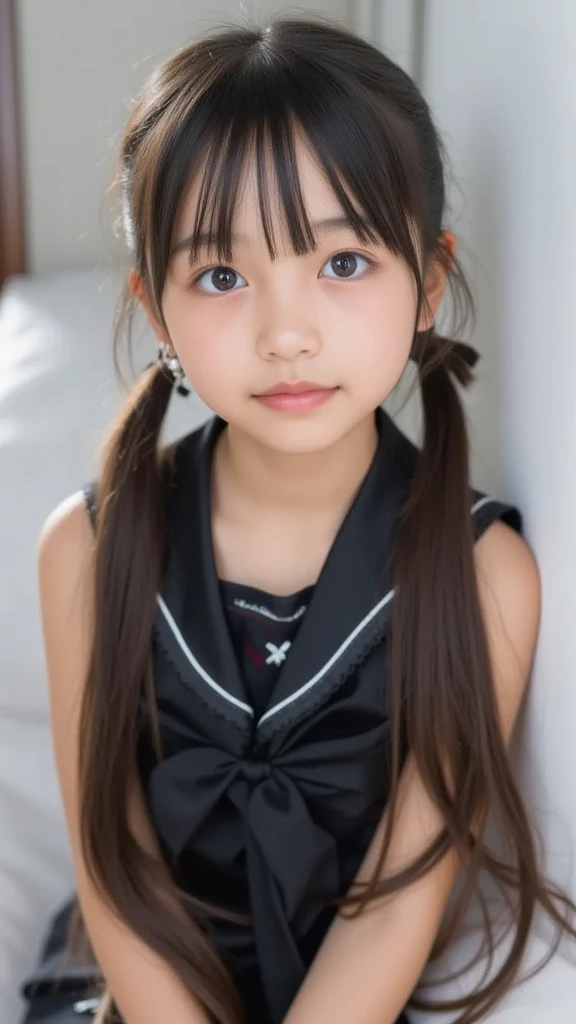 Japanese,6 years old,Baby Face、Ultra-flat chest、Ultra short height、An innocent smile、Flat Chestのクローズアップ、Flat Chest:1.85、cute,Primary school students,Primary school studentsの私服,Summer clothes、So small and so young、Changing clothes
