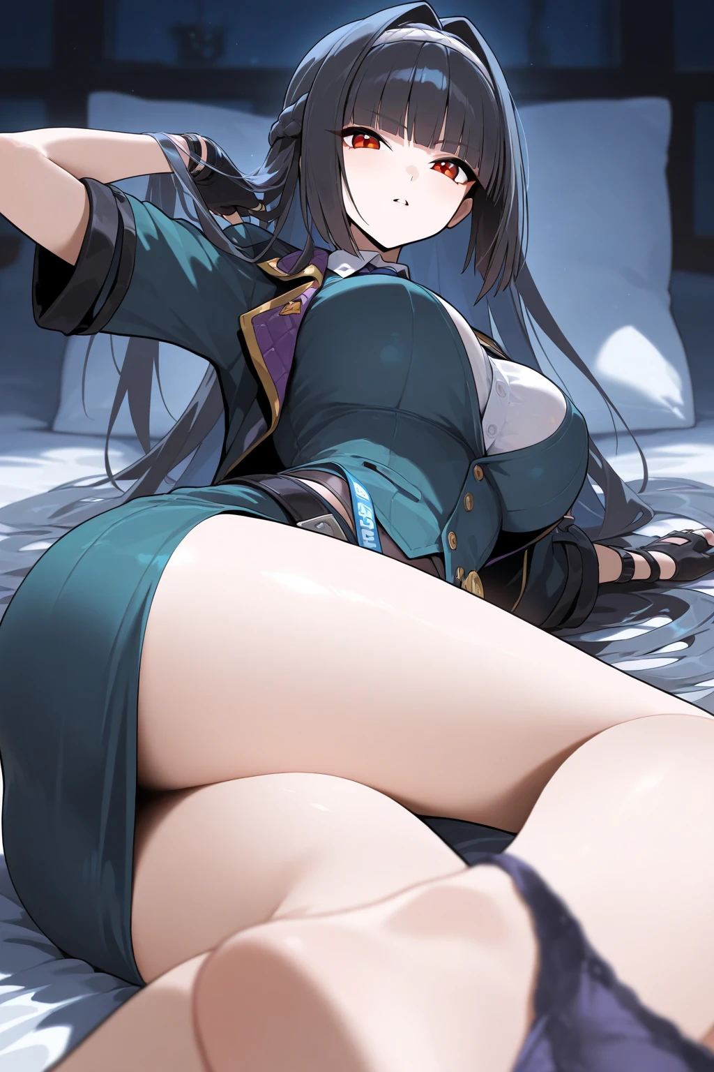 missionaries, ((:1.7)), ((:1.6)), ((1girl in:Spread your )),((1girl in:Spread your )), (:1.63),(1boy:subjective), (: insert into  deeply),(NSFW), lying on bed,  bed sheet,  embarrassed, Blushing,(motion blur:1.51),(orange  hair), (single bun), (wavy hair), (parted bangs), (ahoge), (raccoon ears), (blue green  eyes),missionary position, man on top