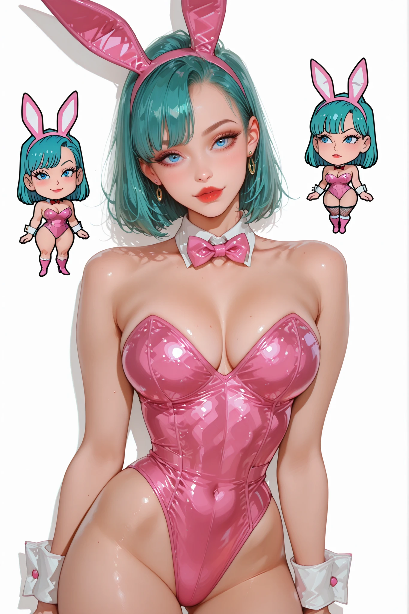 Bulma Bunny "sexy erotic cosplay character" in anime form chibi (Alone), Marvel character