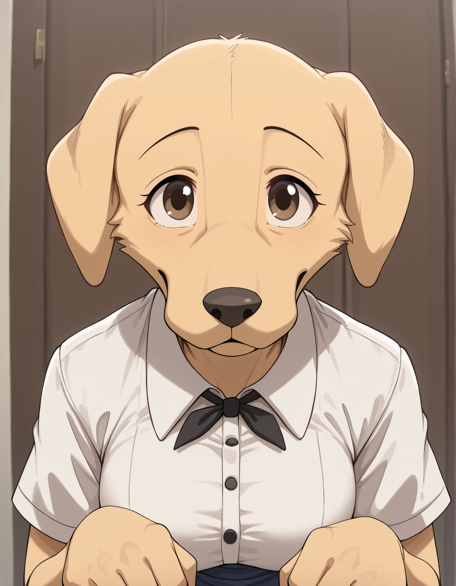 taga,, (masterpiece, best quality, high quality, good quality), solo,, jack \(beastars)\, labrador, retriever, yellow fur
