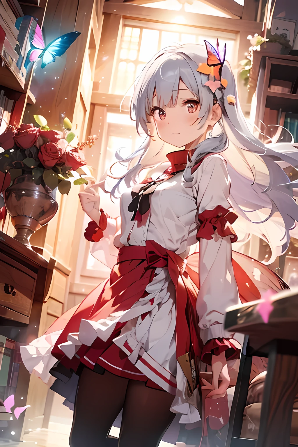 多くのButterflies are dancing。多くのButterflies are dancing。多くのButterflies are dancing。多くのButterflies are dancing。多くのButterflies are dancing。Anime Girl。 With long flowing hair、美しいファンタジーAnime Girl。
宝石のような球体と繊細なVineに囲まれています。
She stands in a translucent glass chalice filled with glowing liquid。
Her outfit is made of crimson roses and ribbons、多くのButterflies are dancing。 Petals and flowers wrap around her body。
She tenderly holds a glowing yellow butterfly in her hand、 More butterflies flutter around her。
Dark starry background、Sparkling particles、 Elegant shojo manga art style、多くのButterflies are dancing。
Highly detailed hair、Intricate floral ornament、soft gradation、 A luminous, magical atmosphere、多くのButterflies are dancing。多くの多くのButterflies are dancing。Butterflies are dancing。多くのButterflies are dancing。
Fantastic and dreamy、high-definition 4K illustration。多くのButterflies are dancing。 Vine、vine plant、繊細なVineに囲まれています。
magical glowing butterflies are starting to form from the book she holds in her right hand、already4glowing butterflies are flying around her、
"A beautiful fantasy anime girl。long silvery hair flows around her、宝石のような球体と繊細なVineに囲まれています。
She stands in a translucent glass chalice filled with glowing liquid。
Her outfit is made of crimson roses and ribbons、 Petals and flowers wrap around her body。
She tenderly holds a glowing yellow butterfly in her hand、 More butterflies flutter around her。
Dark background with shining stars、Sparkling particles、 Elegant shojo manga art style、
Extremely elaborate hair、Intricate floral ornament、soft gradation、 A luminous, magical atmosphere、
Fantastic and dreamy、high-definition 4K illustration。"