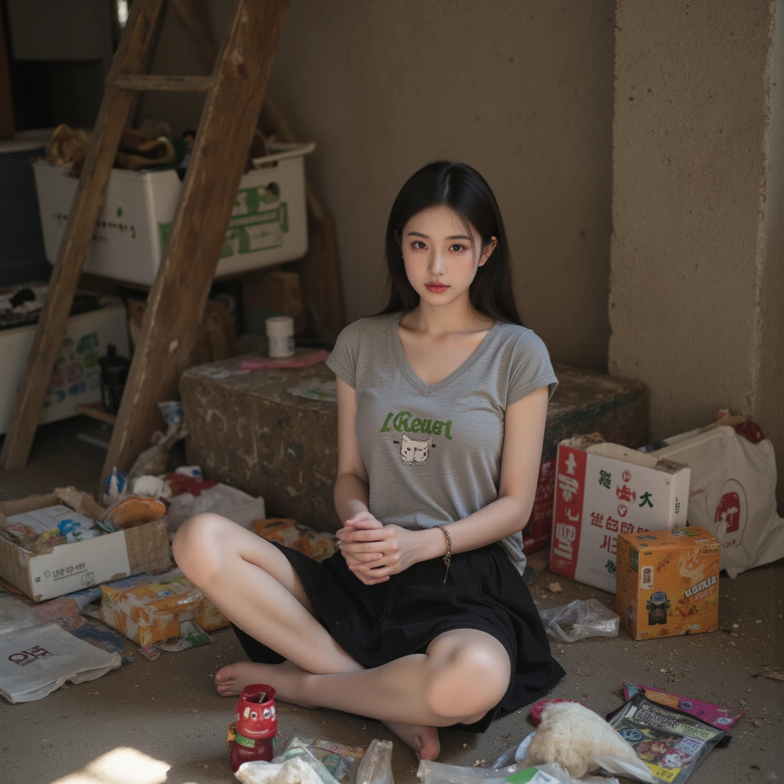 Garbage heap， are worn，Leaking the 