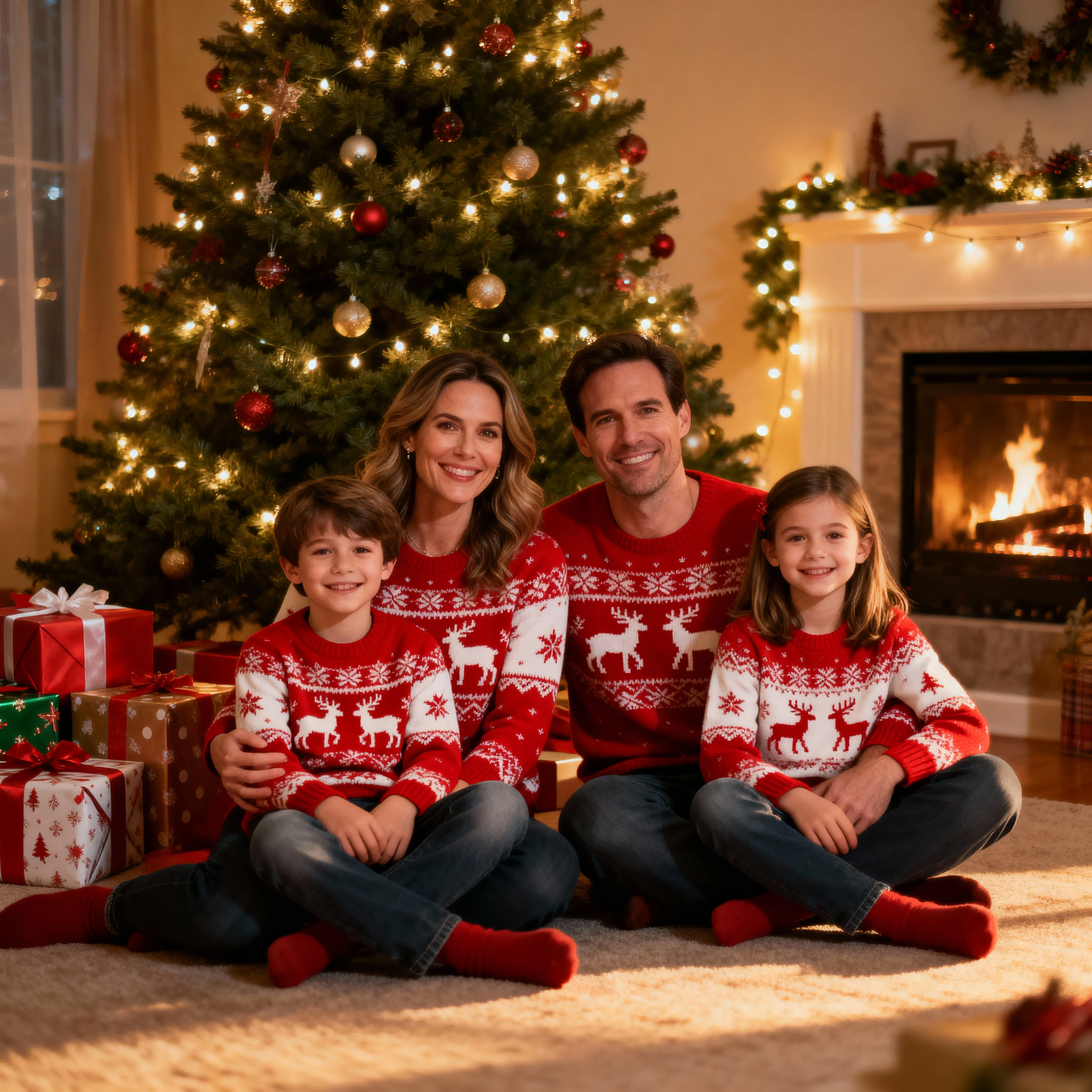 AI Christmas Portrait Maker - Elegant Holiday Photo Example