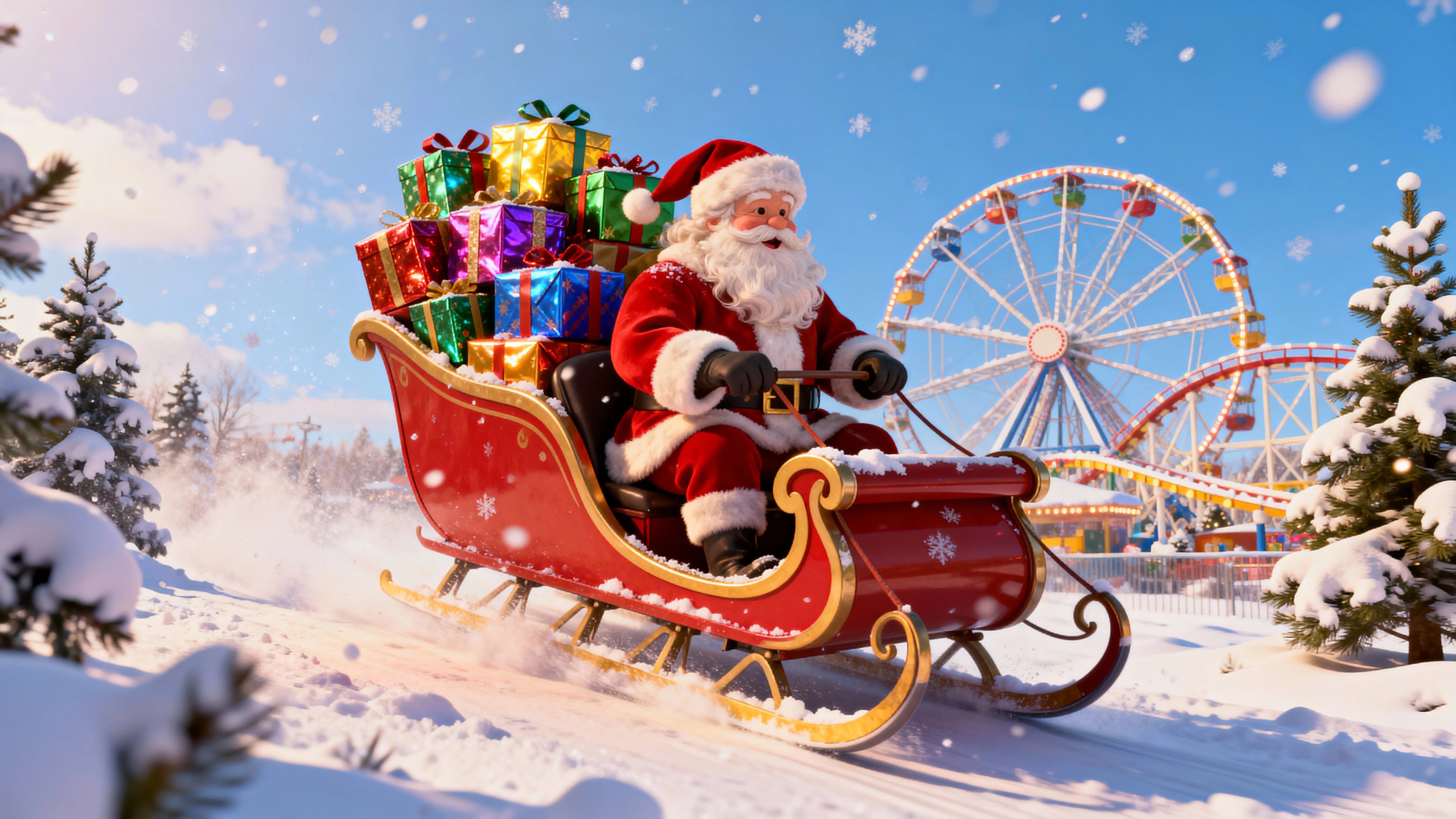 AI Christmas Portrait Generator Background