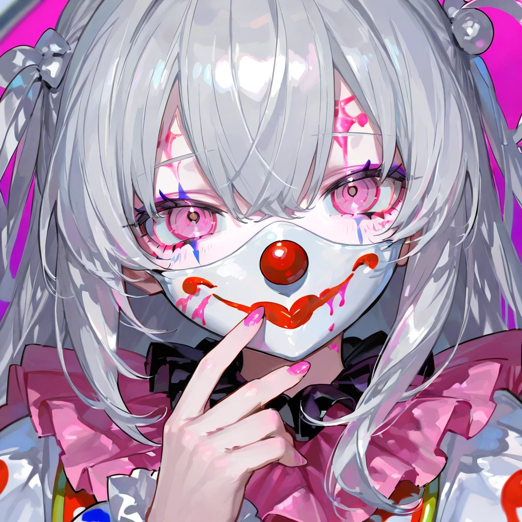 anime model , a painting of a zombie eating a bowl filled with various pharmaceutical PILLS, a hyperrealistic painting, by Jason Edmiston, cutecore clowncore, mixture of creatures with tentacles, horror wallpaper aesthetic, greg beeple, clown, art representing control freak , cutout, art blotter, rendering, horrifying