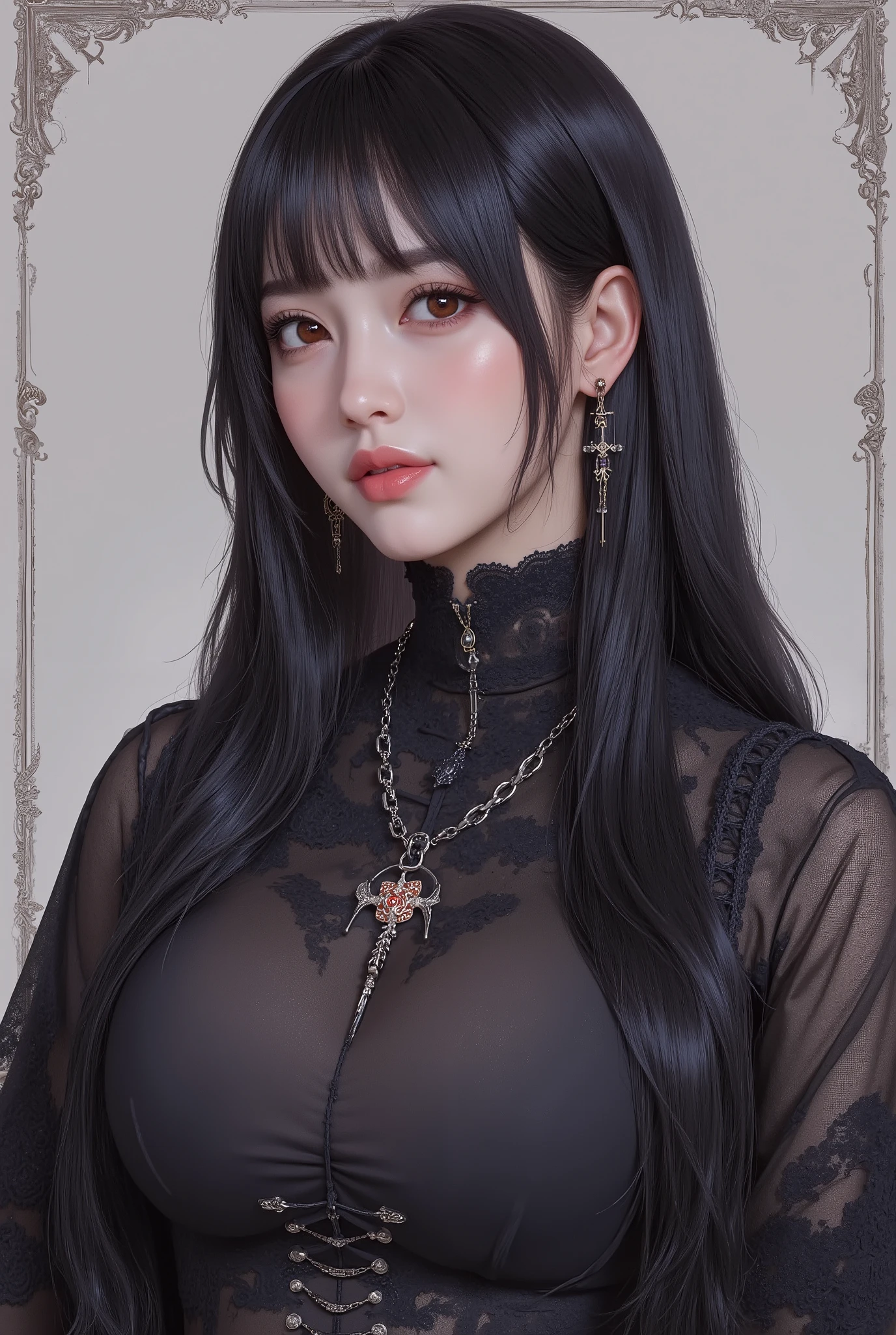 (  Highest Quality, best illustrations,high image quality:1.2), (Horror Fantasy:1.5), (ink and watercolor:1.5),(Ominous Scenery   :1.5),(A lot of dust rises:1.5),(  Dirt Track   :1.5),(wonderful:1.5),(masterpiece:1.5),  (Powerful figures:1.1、Big Breasts:1.3) 、 ((((glasses、best Shot, cute、 Red Eyes、 Evil Ruby's Cursed Necklace )))),(((glasses、Big Breasts、  braids)))、  cute face,  raise eyebrows , ,(Fatal Beauty,  charming beauty ) ,(Mysterious Charm:1.1),(Big Breasts、attractive silhouette),   high image qualityテクスチャ 、High Quality Shadows、   beautiful and delicate face   、 beautiful, delicate, eyes are sticky liquid dripping  、 ray tracing 、 20th Generation、 cute K-POP girl、( The Face of Korea )、Thin face、( Ulzan-6500-v1.1:0.6)、   Face of Pure Loss   _v1 , ( beautiful and delicate face ,  beautiful and delicate eyes,  perfectly balanced face ,  high image quality skin ,  detailed skin,  lens flares {x} perfect ratio 4 fingers to 1 thumb :1.25)、 DSLRs、   地獄から来たbeautiful悪魔女  ,    ATTRACTIVE GIRL  , Real Girls, Gurwitz,  Gurwitz-style Artwork , Girl Roleplay, Realistic 3d style, cgstation Popular Topics,,  8k portrait rendering BYMR. nomi ,（truth,truth:1.4,glassesの少女  :1.2)、cheek、 glossy lips, 1. オーバーサイズ comment:  comment、 come up with an oversized design that covers shoulder to knee.。 navy blue or black are standard colors .、[ Soft khaki or beige , wait.、 Pick the right color for the season 。 2.    choose the color that suits your skin    : To protect yourself from the cold、    choose the color that suits your skin   、 ニットの質感と色を commentに合わせてください .。 3. ワイドレッグ   pants:    pants,  choose a wide leg design 、combines mobility and style。Dark tone denim or black   pants look great.。 4. knee-high boots: オーバーサイズ commentに含まれるもの、boots are black or dark brown Match the texture and color of the fashionable.、  Gives a stylish impression  。 5. accessories:   The  。  Disney  、   long necklace  、6. handbag: handbag、let's match the color of your outfit.