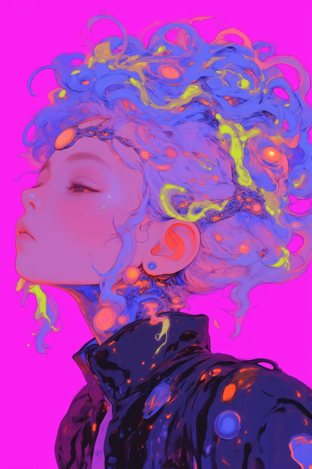 score_9, score_8_up, score_7_up, score_6_up, score_5_up, score_4_up, did vaporwave style, solo, 1girl, female, water, white background, red eyes, simple background, from side, glitching, smoke, in tatters, book cover art, detailed
