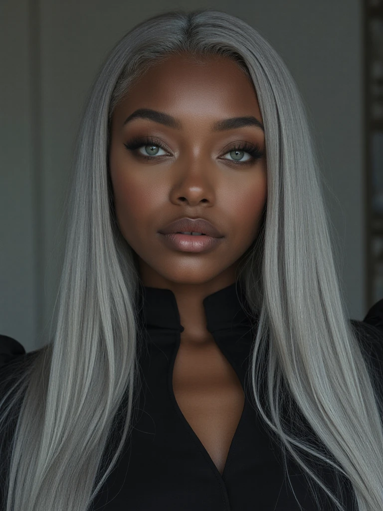 tmasterpiece， Best quality at best， wear luxurious kimono, androgyne，beautiful young woman, alone in the garden, mixed African woman, light skin, shinning eyes，18 years old, （detailedpupils：1.2），Pure princess， eyeslashes， Beautiful white hair，white eyebrow, Striped hair，hair totally white, multicolour， long hair，white hairline, hair and  hair and eyebrow are all white, the perfect face， A detailed，dark skin, very beautiful, delicate beauty, simply hairstyle, no flower, nothing in the hair, perfect and innocent delicate young face, norvergian  features, small nose, big eyes surprised, like mixing Zendaya and Adrianna Lima