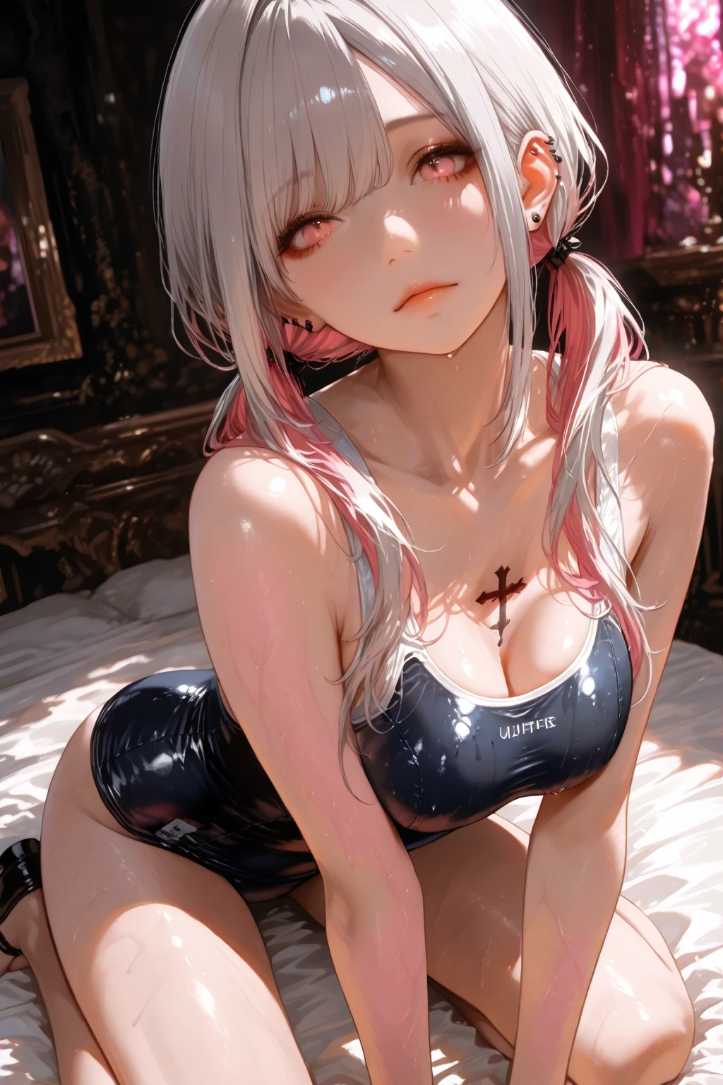 (Available  images:1.5),若いShinyShiny白いShiny肌、Platinum blonde hair with dazzling highlights、(short hair:1.2)Shiny明るい髪,Smooth Hair、輝くbeautiful前髪、Shiny, Transparent and attractive、とてもbeautiful, Nice and cute 、High resolution、Very detailedな写真、Professional Lighting、(Spread your  and show off your .:1.3)、(Take a photo in :1.5),(masterpiece, Highest quality:1.2), alone, girl,   ,  (:1.5),{{{masterpiece}}}, {{{Highest quality}}}, {{Very detailed}}, {Full open  supermodel:1.5}, {{とても繊細でbeautiful}}, ,(High two side up hairstyle:1.5),  8歳body:1.3, very cute ,(((Child body&Pussy:1.)), Flat , Small , Maid, Black ruffle skirt,  (Knee-high socks:1.3), (((legsUP:1.3))), ((Spread your  to the left and right and ride in :1.5)), ((Pushed backwards:1.5)), (Restrained with arms tied behind back:1.2),, Tilt your head, (Slim Belly:1.3),,  In the heat, Open your mouth, Drooling,penis, virgin, , , (((From below))),, (((Upper Body))), (acme face:1.2), animation,  indoor,  On the bed, Bedroom,(Forced Orgasm),(Showing off her  and :1.2),(whole body:1.2),((cowgirlstylesex:1.4)),( ＰＯＶ:1.2),(Body Facing the Viewer:1.5),(Photograph your model from the front:1.2),(Perfect :1.2),(Thin suspenders:1.2),(garter belt:1.3),(Silk knee socks:1.2),Drooling,(A large amount of incontinence  juice gushing out:1.2),(Error-free  images:1.8),(Cute :1.2),(virgin:1.3),(Loli face:1.2),(Completely hairless  and :1.3),(10 years old:1.2),(short hair),(細くて丸みのあるgirlの身体:1.3),(SEED value that does not cause errors:1.3),((Slim body:1.3)),(beautiful:1.2),(Photograph your model from the front:1.2),(Clothed :1.3),(A large amount of incontinence  juice gushing out:1.3),(のgirlのＰＯＶ:1.3),( tattoo on :1.2),(Forced Orgasm),((Belly button exposed&Milking:1.2)),(beautiful:1.2),(Semi-rear stick:1.2),(Bright lighting:1.2),(のgirlのＰＯＶ:1.3),(Small :1.3),(Clothed ＰＯＶ:1.3),(Double Hand is completely restrained by chains, DOUBLEhand is completely restrained with rope and ribbon bondage:1.5),(Upper Bodyは鎖とロープとRibbonボンテージで完全拘束状態:1.3)( Appreciation Model:1.3),(A  girl  wide open to show off her :1.3),(perfectPussy:1.3),(Gothic Lolita),(Open your mouth舌を出す:1.2),(Cute small :1.2),(:1.2),( :1.2),(pink),(Moe Loli),(　Binding,Binding　),(Shrine maiden:1.3),(short hair),(DOUBLEhand完全Binding:1.2),(｛illyasviel von einzbern:1.5｝),(　　　Silver hair:1.8),(creampievagina:1.3),( mazoshisuplay:1.3)(Shaved loli:1.2)