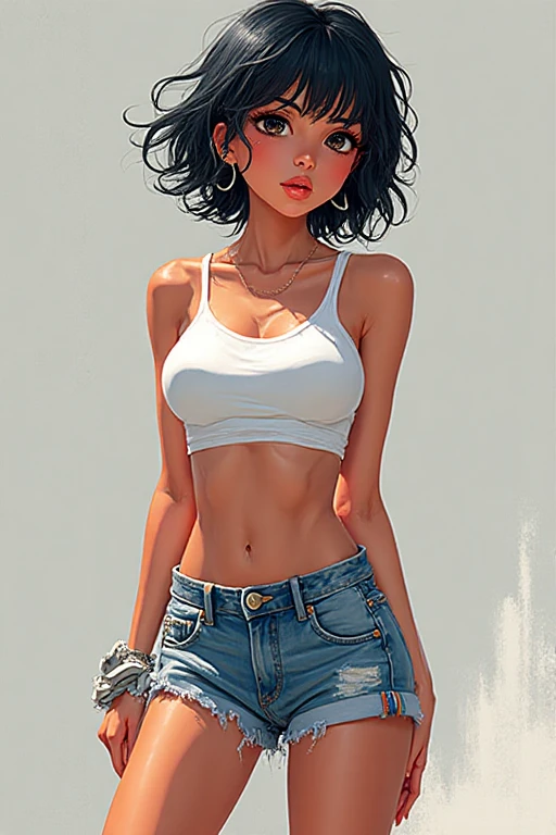 ((small breasts, tomboy 1girl, small head, sticking out)), daylight, sunlight, (perfect body: 1.1), (short wavy hair: 1.2), choker, full-length shot, crowded street, (1girl in tiny  little sweaty colorful low microbi bikini strapless and : 1.4), (colorful mini  fluttering in the wind)), (extremely detailed CG 8k wallpaper), smug look, (extremely delicate and beautiful),   (masterpiece), (best quality: 1.0), (ultra-high resolution: 1.0), beautiful lighting, perfect lighting, twitching skirt, realistic shadows, [high], detailed skin, ultra-detailed, , legs up, lying down, bending, (black thigh: 1.0), (red high heels: 1.0), big earring, hips, (((colorful))), (beautiful short tail), [crowded pool background], slim collarbone, soft navel, soft belly, soft back, angle on top, sweaty, beautiful breasts, blush,  photorealistic, harem in the palace, ((excessive)), ((raised ))