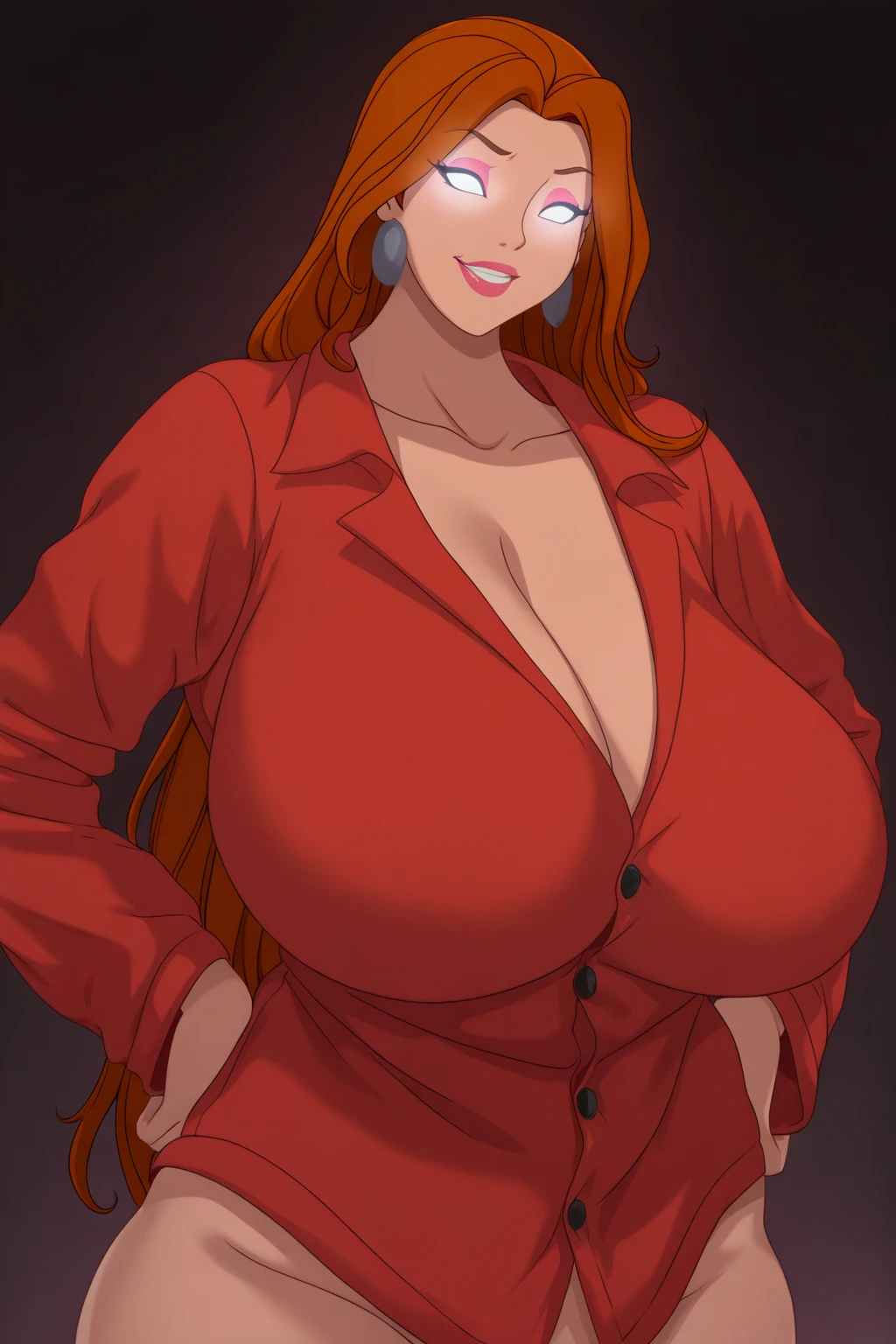 An anime-style artwork depicting Kousaka Shizuru from the game Honkai star rail.

Tags: Kousaka Shizuru, anime, detailed eyes, detailed lips, ,  shoulders, (blonde hair:1.1), crop top, turtleneck, pencil skirt, midriff,  glasses, long hair, red-framed eyewear,  semi-rimless eyewear,  solo, under-rim eyewear, ,  (green eyes:1.1),, smiling expression, intense gaze, dynamic pose, indoor, palace, vibrant colors, digital art, high-resolution, professional quality, , (underboob : 1.4), curvy, cowboy shot, (: 1.4),