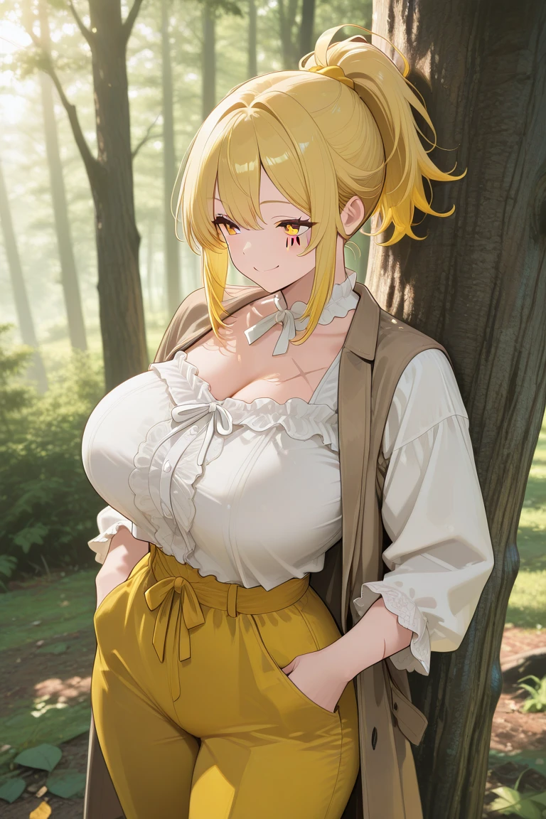 score_9, score_7_up,
BREAK
solo, 1girl, looking at viewer, looking down, from below, blush, closed mouth,
BREAK
<lora:hayasaka-Ai-makurou-v1:1>, haya5aka-a1, large breasts,
long sleeves, collared shirt, necklace, sweater, clothes around waist, sweater around waist, kneehighs, loafers, shuuchiin academy school uniform, bracelet, sleeves rolled up, collarbone, pinafore dress, black dress, black vest, white undershirt, open collar,
BREAK
outstretched arms,
day, nature, park, bush, tree, outdoors,
