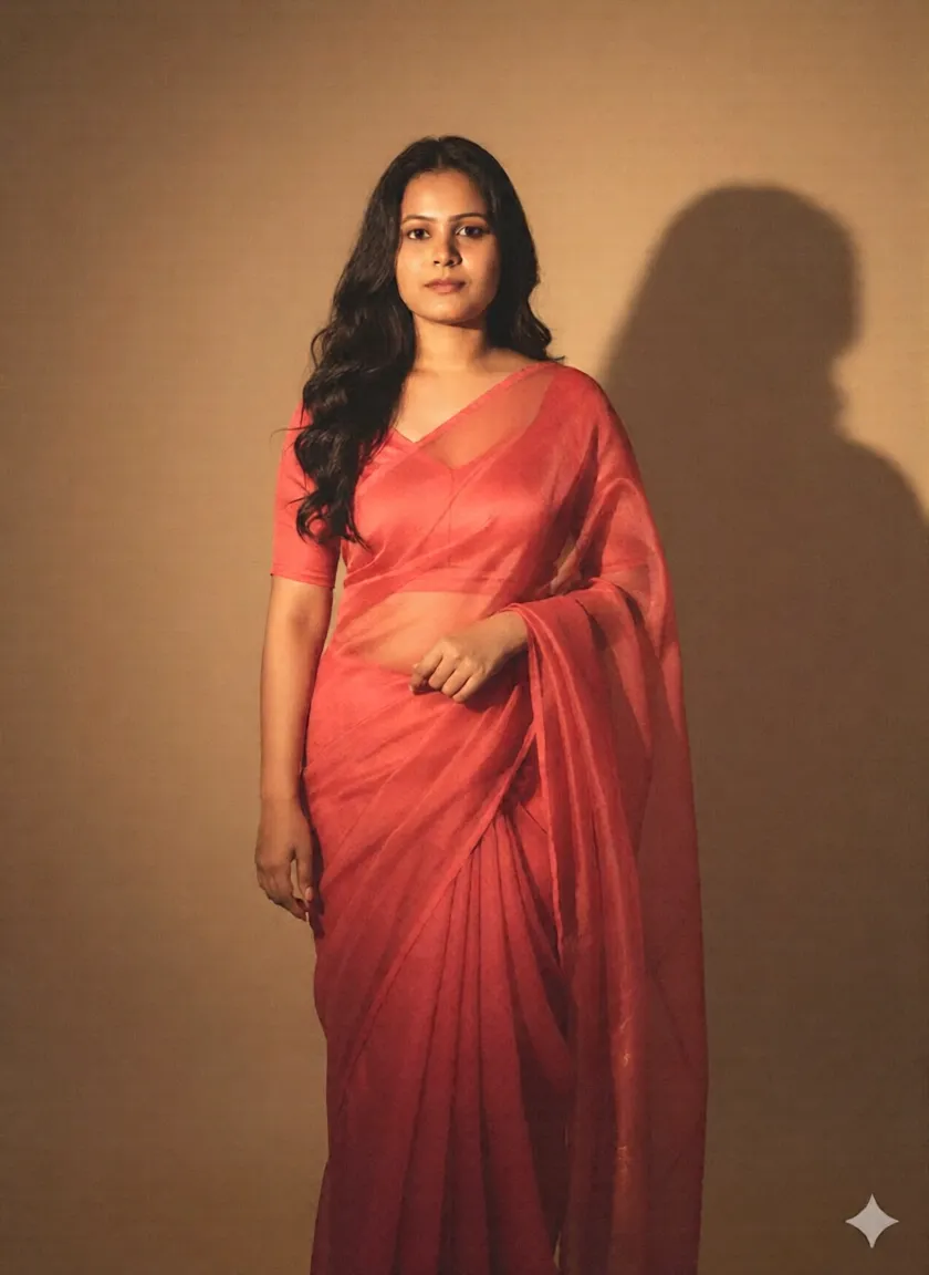 full body photo of Sonakshi Sinha woman, hyper realistic photo that is safe for work, angry, studio quality image with natural colors, well dressed wearing intricate sleeveless Burgundy Mekhela Chador (Assamese traditional attire), hair styled as  bob,muted pastel shaded multicolored background that contrasts with the person, cinematic lighting,ââ  <lora:Sonakshi_Sinha_Flux_Kohya_V1:1>âââ