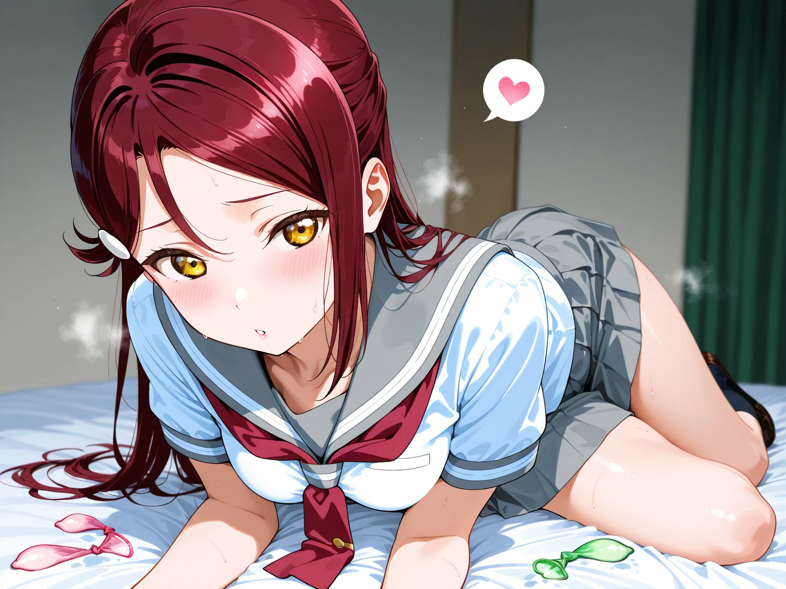 Kaoru Akashi, 8K, masterpiece, disorganized, anime, 1girl,masterpiece, expensive quality, very_expensive_solve, big_file size, full color,(completely :1.2),,niplles,(toddler:1.6),(chibi:1.3),(flat chest:1.5),show 