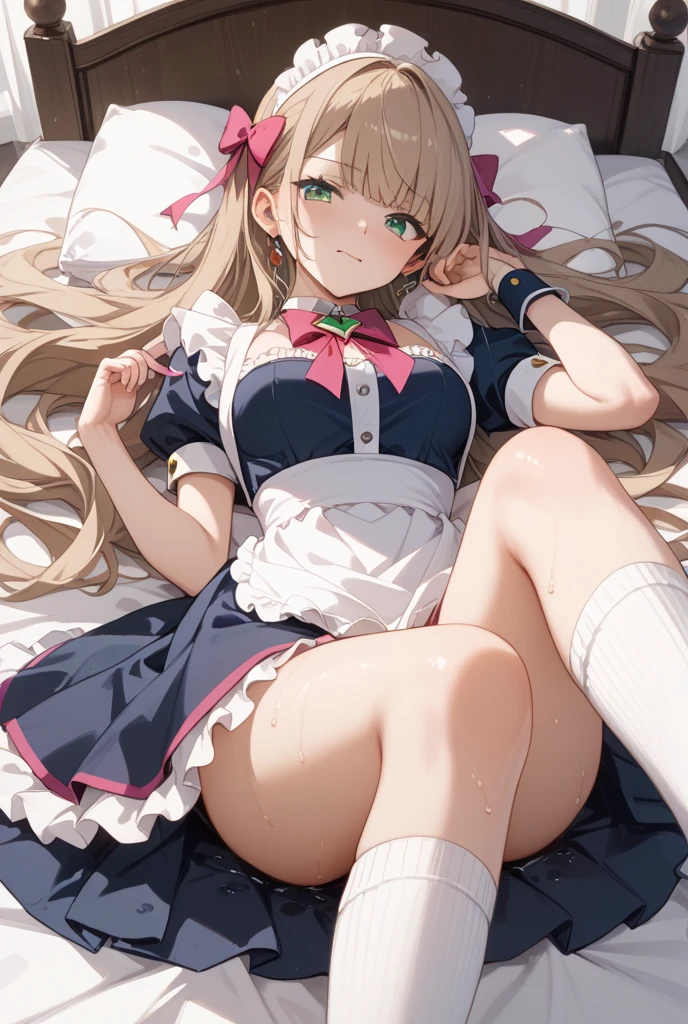 1girl, magical girl, ,skirtlift,(()),((pantyshot)),(yellow ),((Small )),(((See-through ))),(((black pantyhose))),white race , ,Are crying,Anguished expression、Embarrassed look,8k,Realistic、Anime illustration,CG、, sitthing