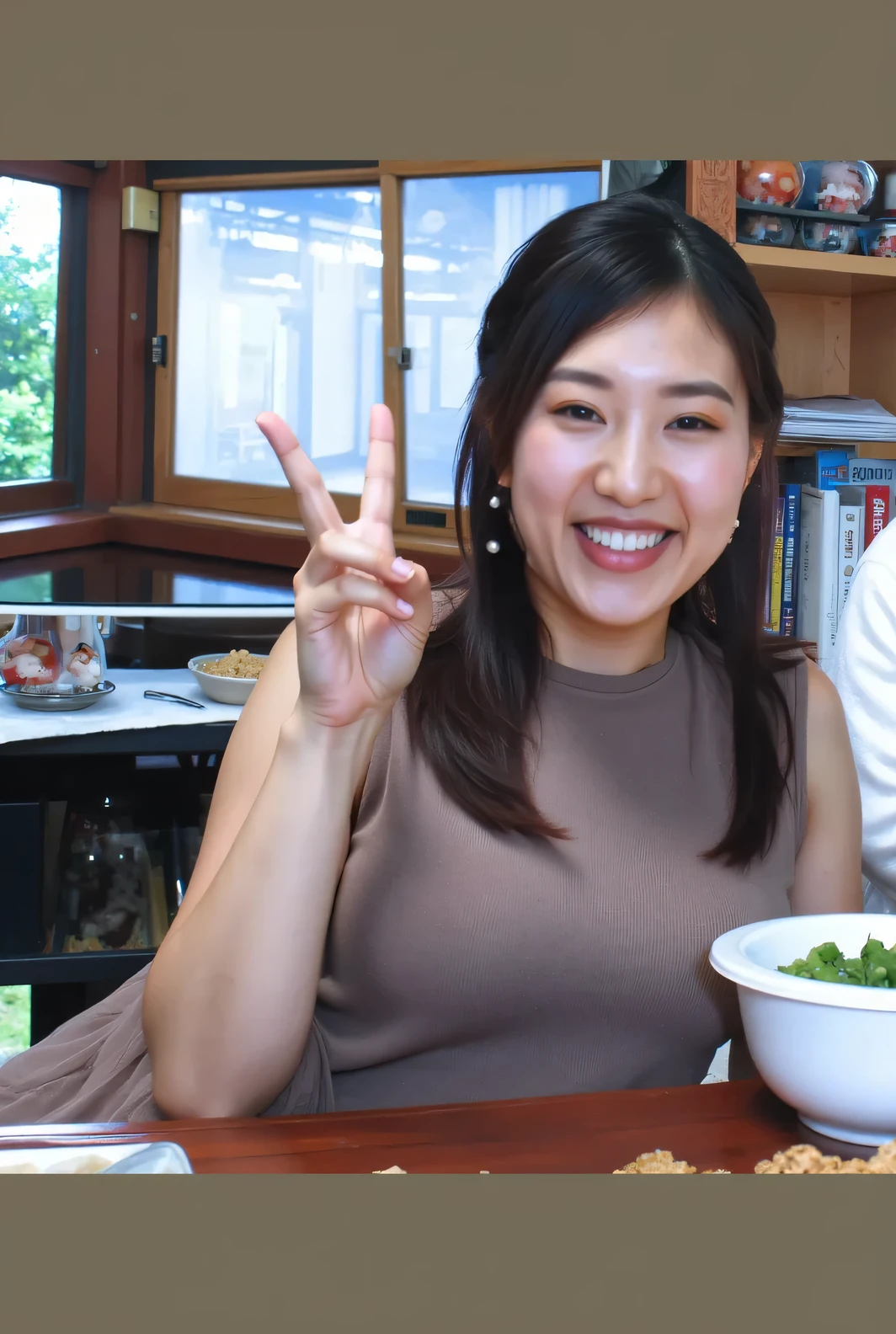 {{Top Quality:1.8}}}, {masterpiece:1.8}, {:1.8}},,{natural makeup:1.8},{{Extremely elaborate facial eyes:1.8}, {{ urine overflowing from beautiful white skin:1.8 }}}, {Professional Lighting)}},{High Precision Selection},{{{{Picture of a face above the chest}}}},{{high school girl:16age :smile :small breasts:Nipples}},{Zoom up the crotch from:V sign},{Red cheeks:1.6},,{{{{smile:large double eyelids:mascara: teardrop bag:long lashes:1.8}}},,{{Japanese man showing dominance by swinging up:0.8}},{{{{can be seen through ((can be seen through-tight shirt-nipple))-Nipples:1.8}}}},{{bob cut::Princess Cut:ponytail:1.8}}