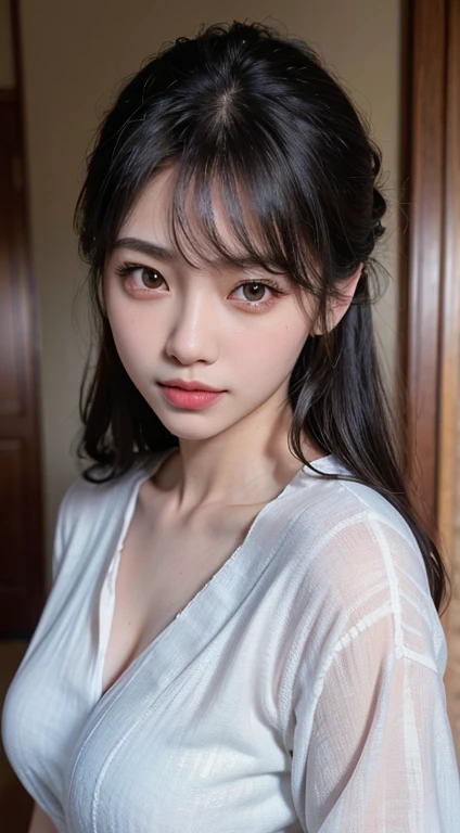 (masterpiece),(highest quality:1.1),(Very detailed), In detail, (Intense close-up:1.1), slim,(Very delicate and beautiful face), (Embarrassing:1.2), 16 years old、Japanese women、very cute, Small breasts、nurse、nurse、nurseの制服