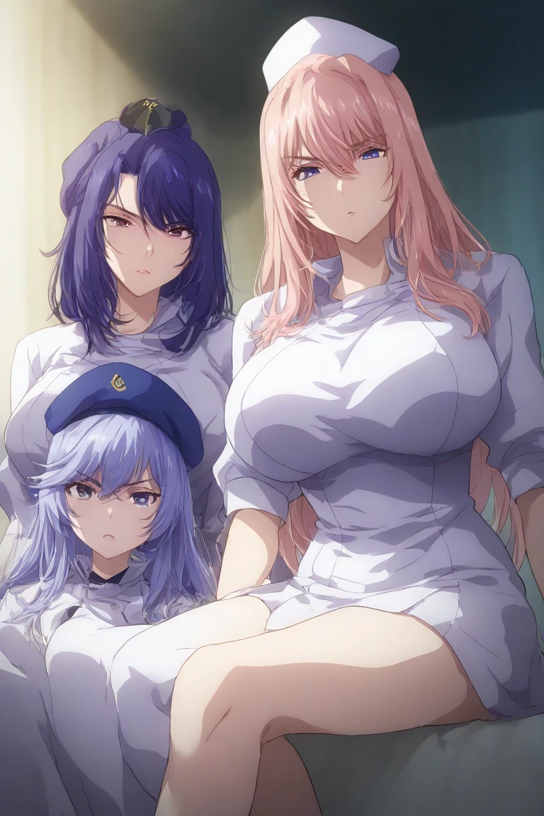 ５ girls, (futanari), lesbian, yuri, masterpiece, best quality, ((simple background)), 
full body, multiple views, random hair, 
(((reverse upright straddle/full nelson/ /standing////// /guided /kneeling//looking up//spooning/anvil position//prone bone))), 
, character sheet, , , a cute , 
shiny skin/dark skin, 
small breasts/medium breasts/large breasts/huge breasts, 
red hair/light hair/dark hair/brown hair/green hair/blue hair/pink hair/light beige hair/light hair color//silver hair, 
long hair/bob cut/wavy hair,