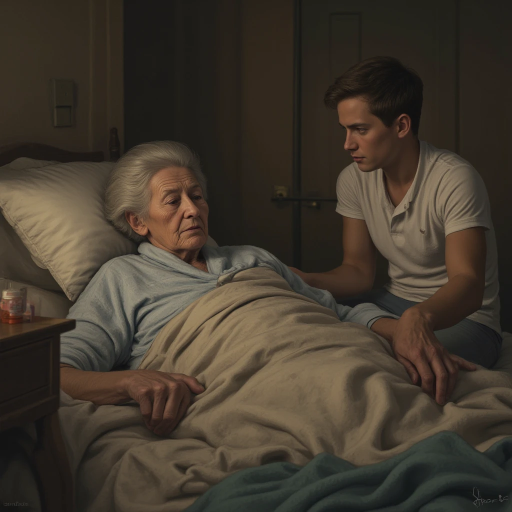 Young Julie Andrews taking care of a ????? and sick Christopher Plummer in the bedroom