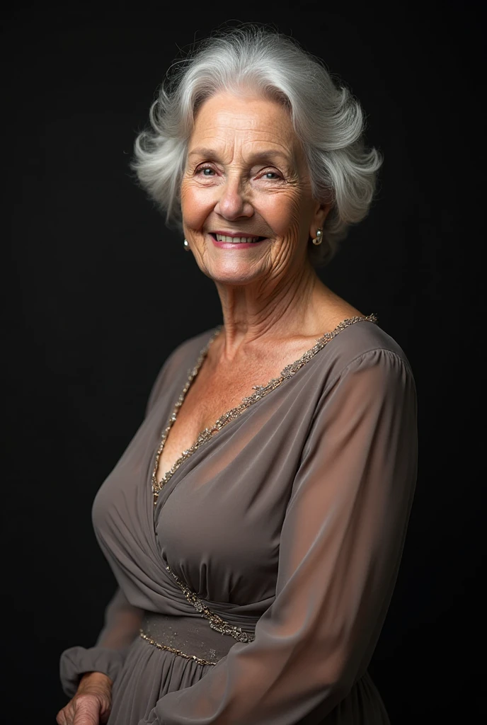 Photorealistic, POV, , , 70 year old granny