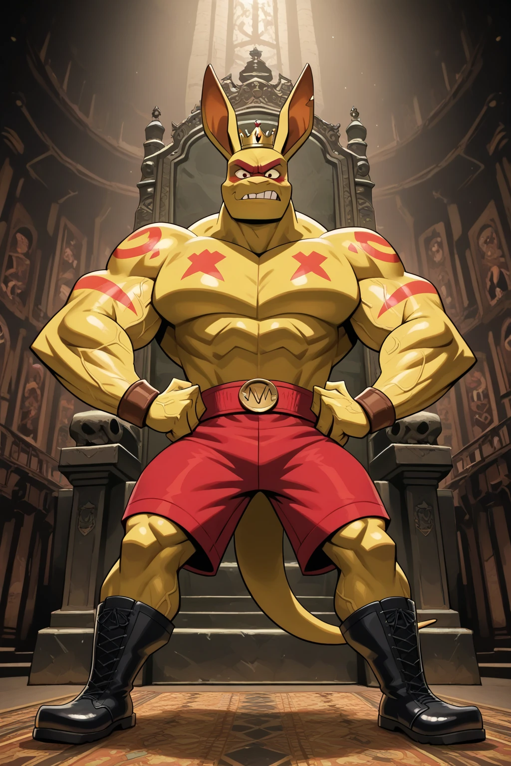 Muscular gladiators wore steel helmets in the shape of a fish's head and duels in the arena