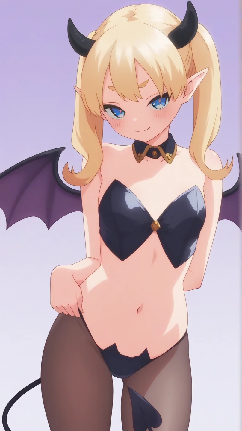 masterpiece, best quality, highres,
succubusconcepts, 1girl, solo, looking at viewer, cowboy shot, long hair, , blush, bangs, blonde hair, , navel, brown eyes, collarbone, tail, swimsuit, yellow eyes, , wings, horns, tongue, artist name, tongue out, armpits, black footwear, high heels, arms up, symbol-shaped pupils, , black , highleg, squatting, demon girl, demon horns, demon tail, arms behind head, micro , demon wings, +_+, sparkling eyes, silk,
<lora:Concepts_Succubus3:1>, grass, field, day, cloud, forest,