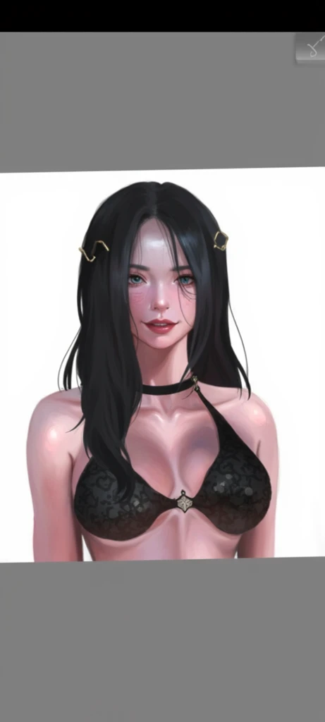 a woman standing in a  ,S1n0z1ck style