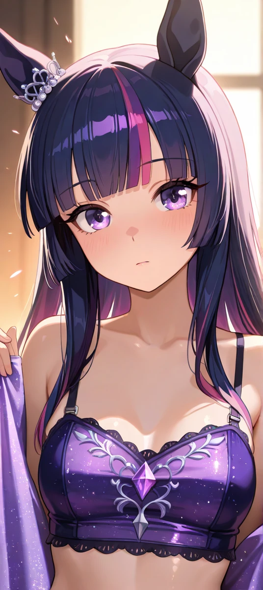 (best quality: 0.8), (best quality: 0.8), perfect anime illustration, close-up portrait of a beautiful woman walking around town very long purple hair  blush red eyes ((())) white  city neon night super detailed super detailed face bright eyes galaxy in eyes absurd 4k Full HD top on pixiv super well done red eyes download file huge   ( 1;4)