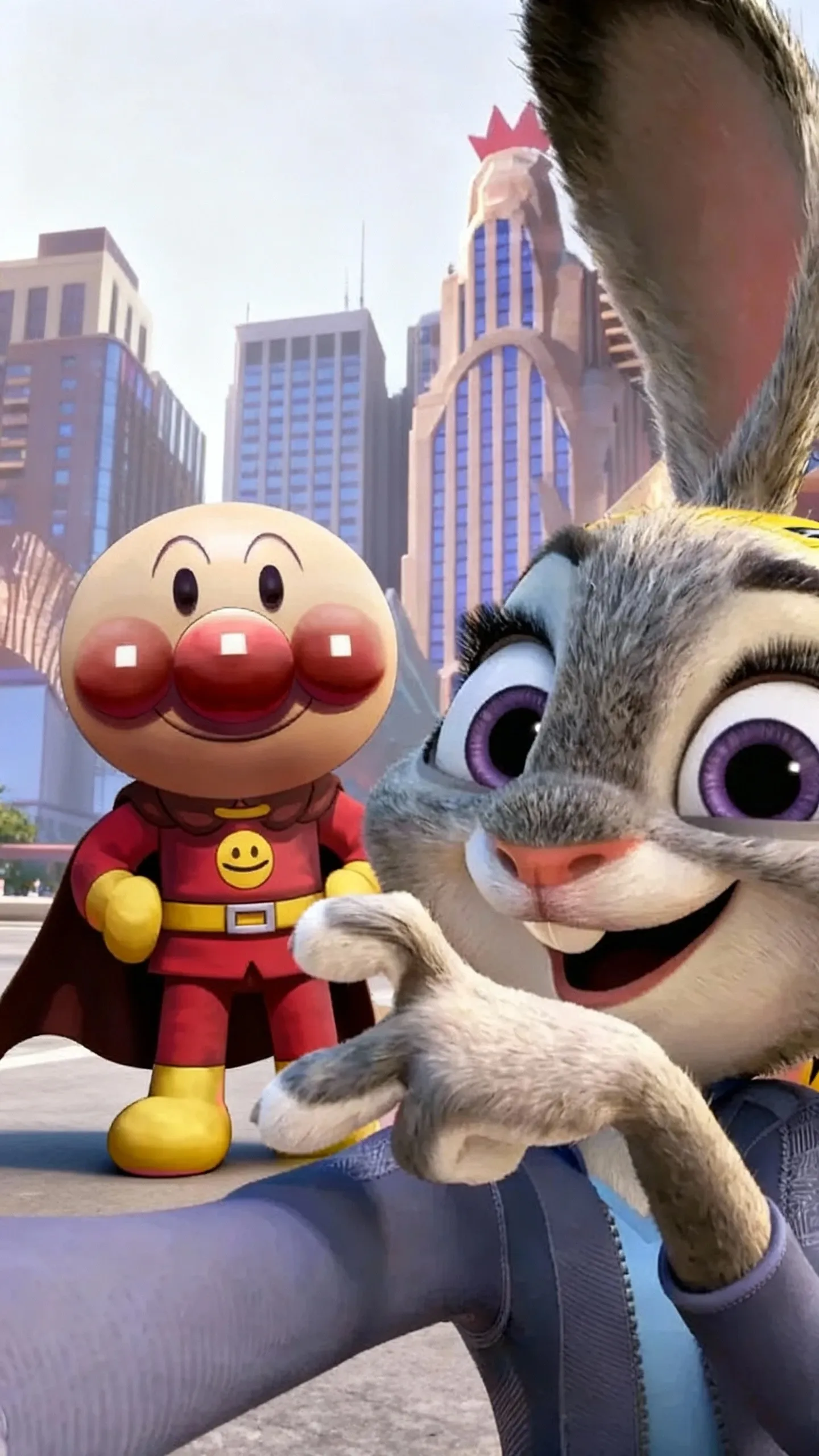 주디와 호빵맨의 만남?! 🐰🍞