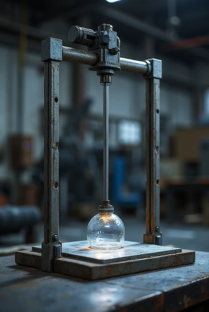 A lantern shaped like a test tube
