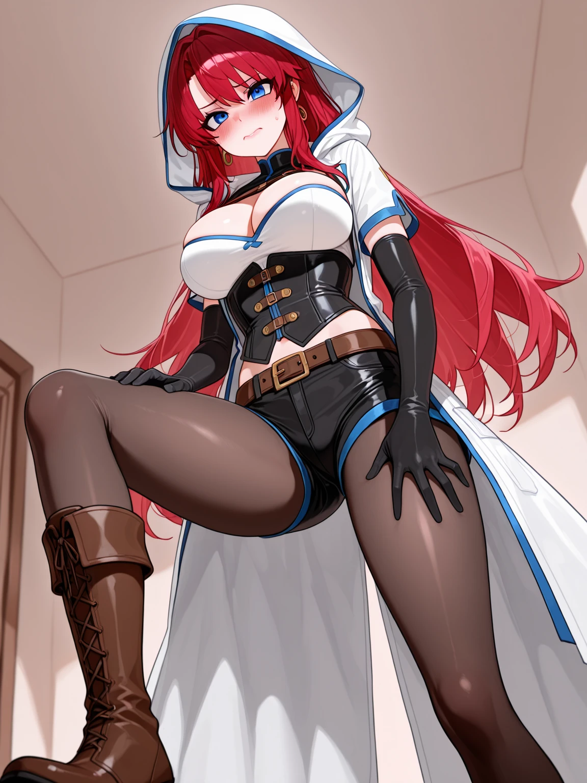 score_9, score_8_up, score_7_up, score_6_up, rating_X, 1girl, mature female, sexy, yinlin, bunny suit, , large breasts,  , cowboy shot, , spread , , spread , 