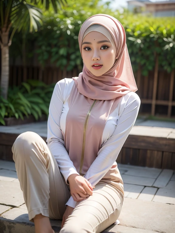 Hijab big breast tealistic