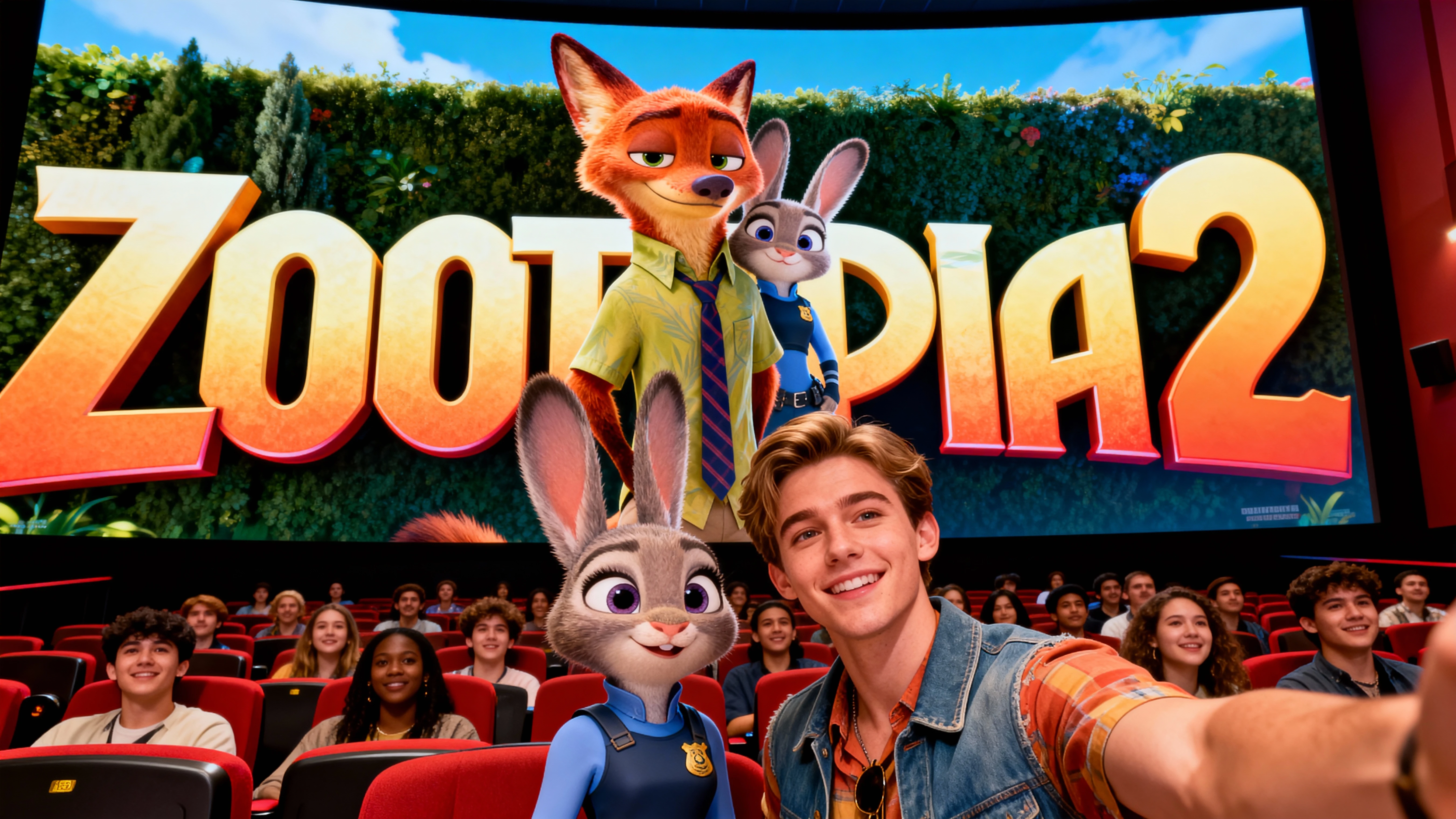Perfect Theater Lighting for Zootopia 2 Cinema Selfie