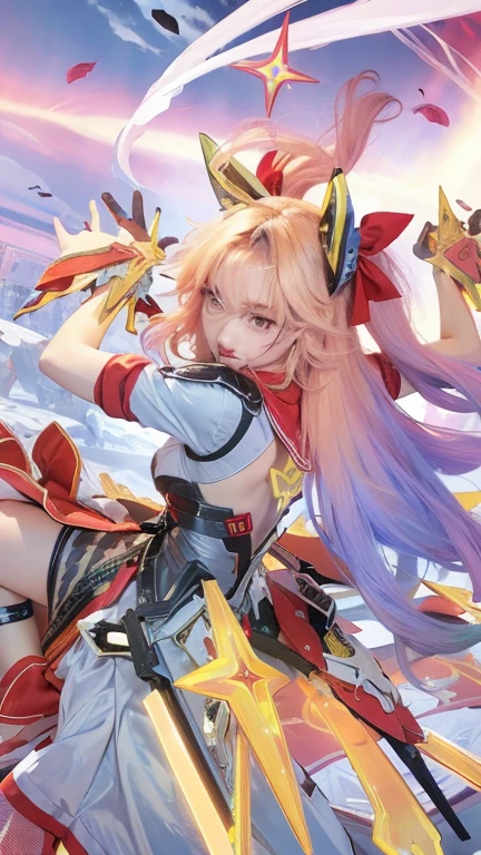 a close up of a girl(vexana) , green hair , big  ,  shadowbringers cinematic, 4 k detail fantasy, a beautiful fantasy empress, game cg, xianxia fantasy, xianxia hero, 2. 5 d cgi anime fantasy artwork, cinematic goddess close shot, ruan jia and artgerm, wow 4 k detail fantasy, hyperdetailed fantasy character