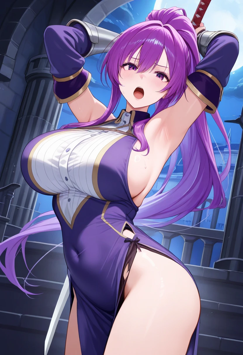 transformation heroine　China dress　Fight monsters　defeat　Torn clothes　embarrassed look　slime　 licked　My  are being sucked　　humiliation