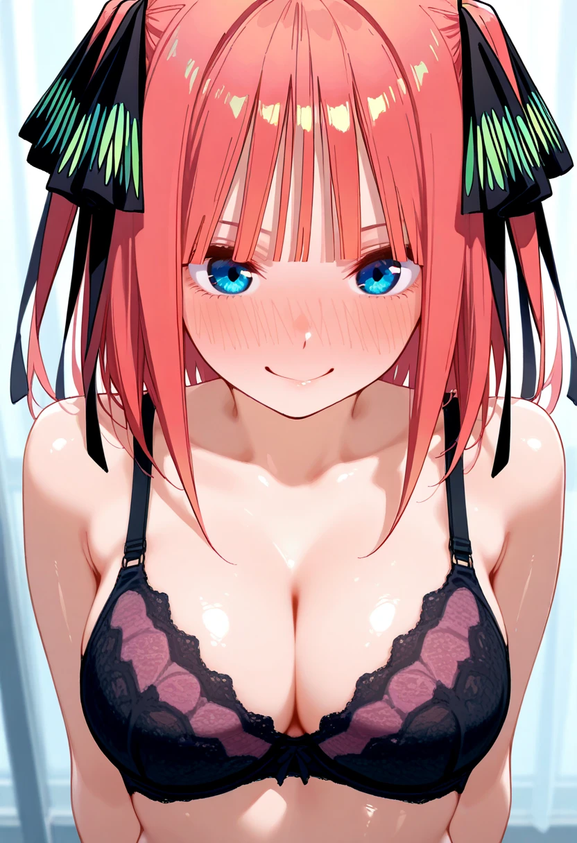 Jibril, upper body, blushed, perfect ???????, detailed eyes, detailed lips, extremely detailed eyes and face, vivid colors, sharp focus, bra, masterpiece:1.2, ultra-detailed, bra, blushed, (((blood on handra)), (solo), blood, healthy skin.