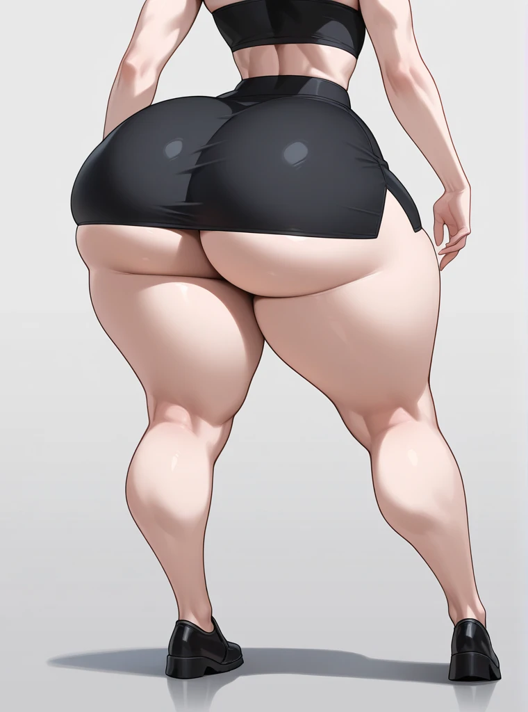 ((best quality)), ((masterpiece)), (detailed), perfect face, extreme cleavage, extra , full body, thick thighs, wide , succubus, large horns, red hair, 
