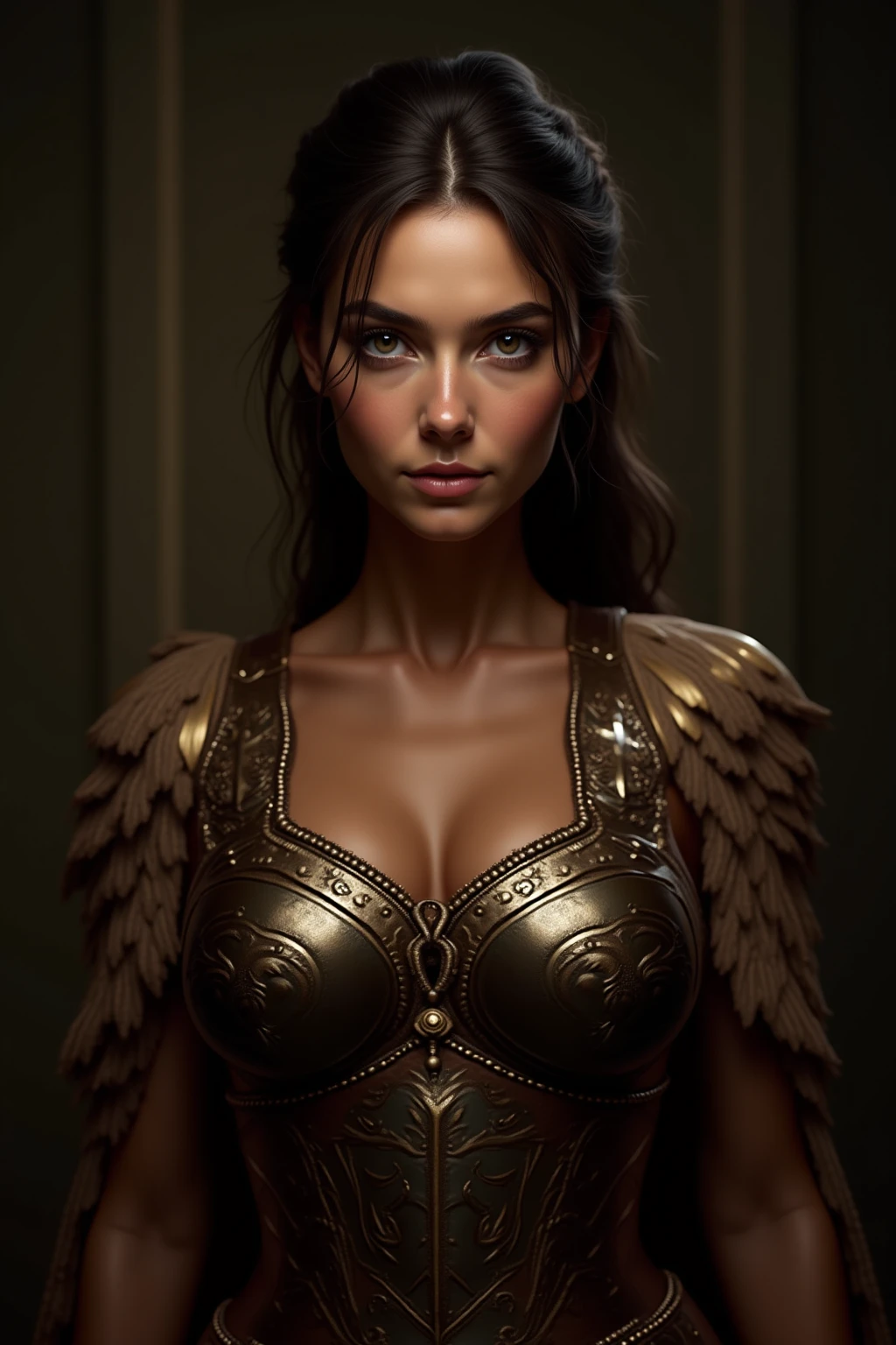 Close-up, Enigmatic, Martian knight fashion, poster-like, transcendent allure, Enchanted, Knightcore fashion, arcane atmosphere best quality, high quality, absurdres, masterpiece, beautiful, intricate details, 1/2 body crop, (intricate details:1.12), HDR, (intricate details, hyper-detailing:1.15), (natural skin textures, hyper realisitc, soft light, Sharp:1.2)