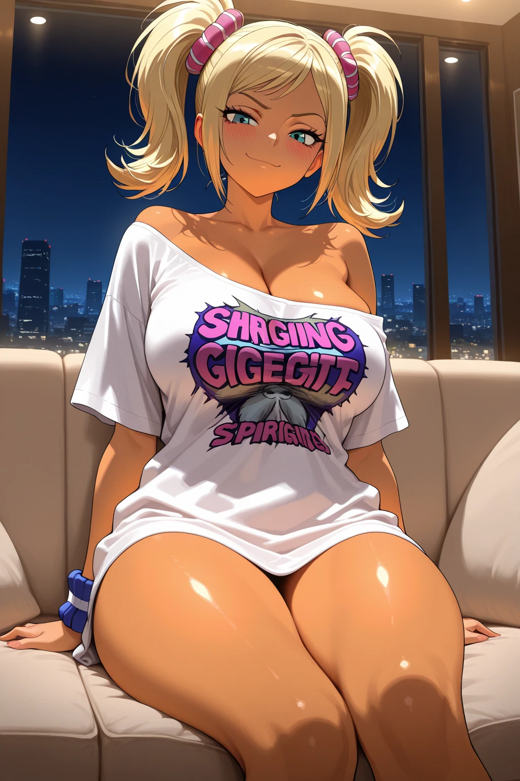 blonde hair, blue eyed, ????? girl, squatting in heels, sweating, mouth open, drooling, ????? dripping, fat cow udders, huge sweaty ???????, milky ????, collar, wearing only pink