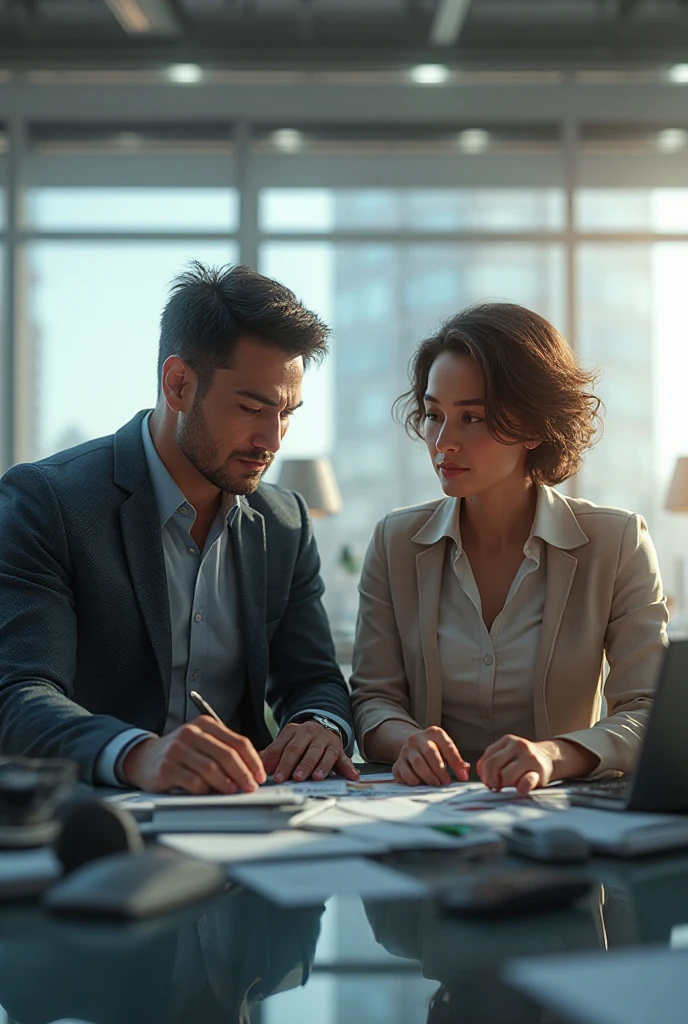 photograph of a lawyer negotiating with an architect 