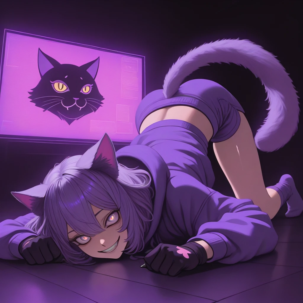 Pink paw pads on  toes, blend in with feet, (pink paw pads):2, four toes