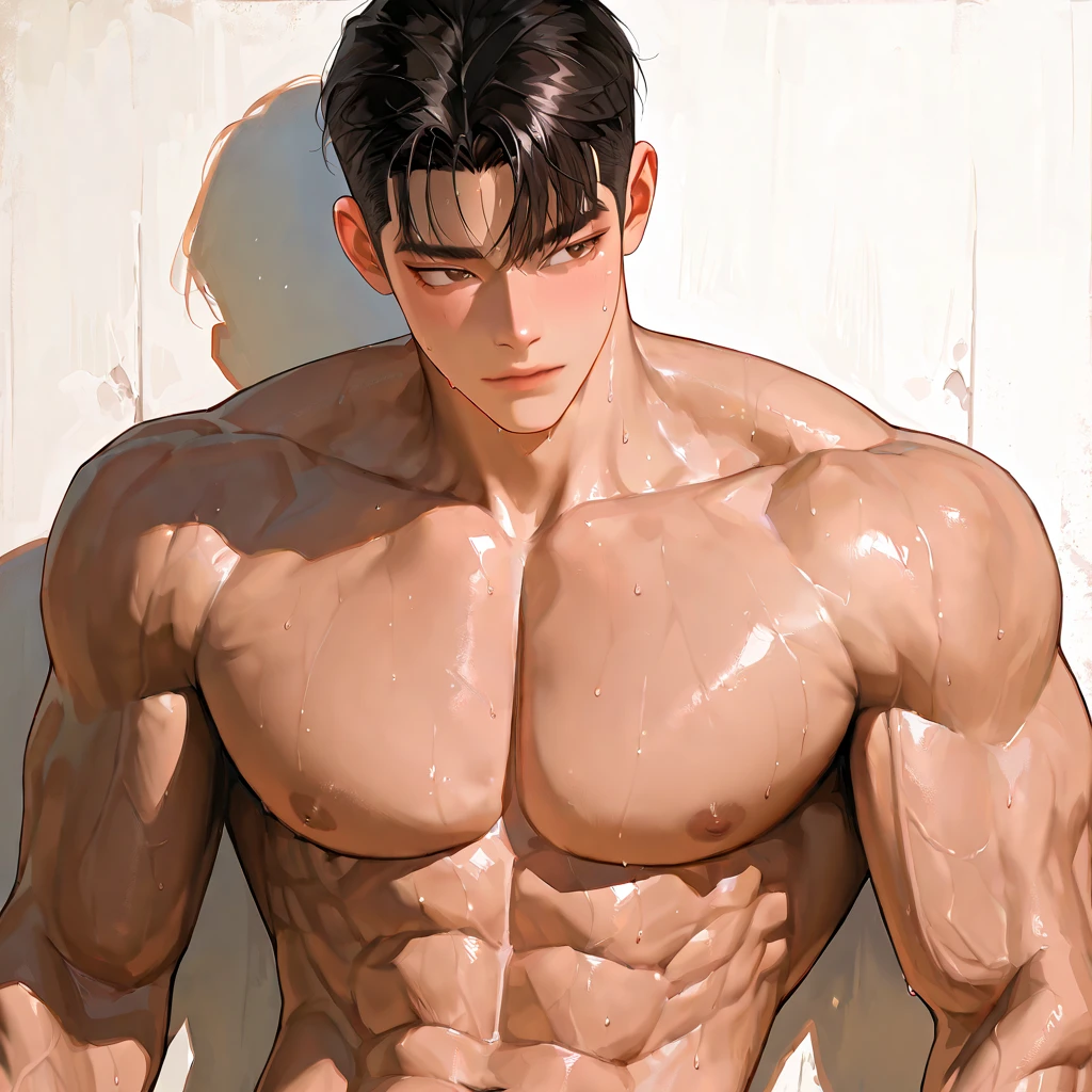muscular anime 8 year old kid